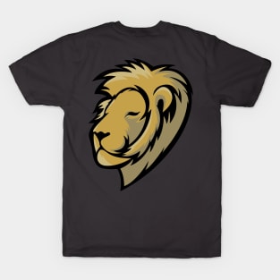 Regal Lion Head Design T-Shirt